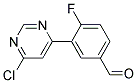 3-(6-Chloro-pyrimidin-4-yl)-4-fluoro-benzaldehyde 结构式