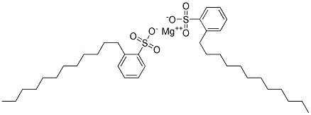 Dodecylbenzenesulfonic acid, magnesium salt 结构式