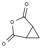 Cyclopropane-1,2-dicarboxylic anhydride 结构式