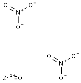 Zirconyl nitrate (basic) 结构式