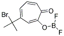((3-(1-Bromo-1-methylethyl)-7-oxo-1,3,5-cycloheptatrien-1-yl)oxy)difluoroborane 结构式
