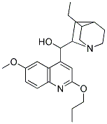 (8A,9R)-6'-METHOXY-2'-PROPOXY-10,11-DIHYDROCINCHONAN-9-OL 结构式