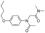 2-(N-(P-BUTOXYPHENYL)ACETAMIDO)-N,N-DIMETHYLACETAMIDE 结构式