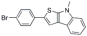 2-(P-BROMOPHENYL)-8-METHYL-8H-THIENO(2,3-B)INDOLE 结构式