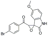 3'-(P-BROMOBENZOYL)-5-METHOXYSPIRO(INDOLINE-3,2'-OXIRAN)-2-ONE 结构式