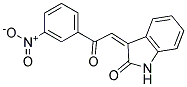 3-(3-NITROPHENACYLIDENE)-2-INDOLINONE 结构式