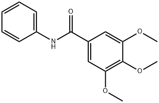 3,4,5-三甲氧基-N-苯基苯甲酰胺 结构式