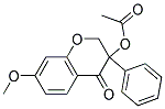 3-ACETOXY-7-METHOXY-3-PHENYL-4-CHROMANONE 结构式