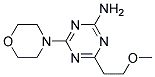 4-(2-METHOXYETHYL)-6-MORPHOLINO-1,3,5-TRIAZIN-2-AMINE 结构式