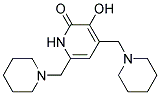 3-HYDROXY-4,6-BIS(PIPERIDINOMETHYL)-2(1H)-PYRIDINONE 结构式