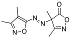 4-(3,4-DIMETHYL-5-ISOXAZOLYLAZO)-3,4-DIMETHYL-2-ISOXAZOLIN-5-ONE 结构式