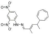 4-(2,4,6-CYCLOHEPTATRIENYL)-2-METHYL-2-PENTENAL(2,4-DINITROPHENYL)HYDRAZONE 结构式