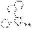 5-(1-NAPHTHYL)-4-PHENYL-2-THIAZOLAMINE 结构式