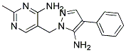 5-(5-AMINO-4-PHENYL-1-PYRAZOLYLMETHYL)-2-METHYL-4-PYRIMIDINAMINE 结构式