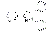 5-(1,5-DIPHENYL-2-PYRAZOLIN-3-YL)-2-METHYLPYRIDINE 结构式