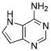 5H-PYRROLO(3,2-D)PYRIMIDIN-4-AMINE 结构式