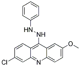 6-CHLORO-2-METHOXY-9-(2-PHENYLHYDRAZINO)ACRIDINE 结构式