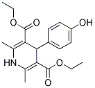 DIETHYL4-(P-HYDROXYPHENYL)-2,6-DIMETHYL-1,4-DIHYDRO-3,5-PYRIDINEDICARBOXYLATE 结构式