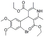DIETHYL4-(2-BROMO-4,5-DIMETHOXYPHENYL)-2,6-DIMETHYL-1,4-DIHYDRO-3,5-PYRIDINEDICARBOXYLATE 结构式