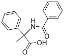 DL-2-BENZOYLAMINO-2-PHENYLPROPIONICACID 结构式