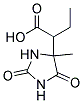 ETHYL(4-METHYL-2,5-DIOXO-4-IMIDAZOLIDINYL)ACETATE 结构式