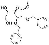 METHYL2,3-DI-O-BENZYL-B-D-GLUCOFURANOSIDE 结构式