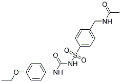 N-(4-((3-(P-ETHOXYPHENYL)UREIDO)SULFONYL)BENZYL)ACETAMIDE 结构式