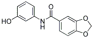 N-(M-HYDROXYPHENYL)-1,3-BENZODIOXOLE-5-CARBOXAMIDE 结构式