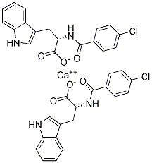 P-CHLOROBENZOYL-L-TRYPTOPHANCALCIUMSALT 结构式