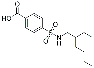P-((2-ETHYLHEXYL)SULFAMOYL)BENZOICACID 结构式
