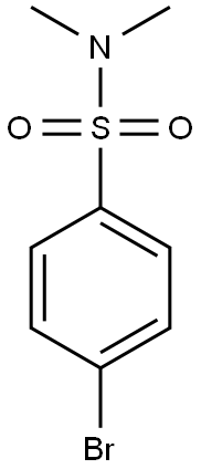 P-BROMO-N,N-DIMETHYLBENZENESULFONAMIDE 结构式