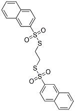 S,S'-ETHYLENEBIS(2-NAPHTHALENETHIOSULFONATE) 结构式