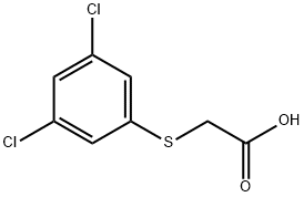 3,5-DICHLORO-PHENYLTHIOACETIC ACID 结构式