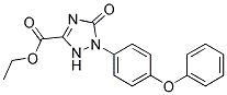 Ethyl2,5-dihydro-5-oxo-1-(4-phenoxyphenyl)-1H-1,2,4-triazole-3-carboxylate 结构式