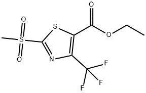 ETHYL 2-METHYLSULFONYL-4-TRIFLUOROMETHYL-1,3-THIAZOLE-5-CARBOXYLATE 结构式