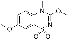 3,7-Dimethoxy-4-methyl-4H-1,2,4-benzothiadiazin-1,1-dioxide 结构式