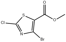 4-溴-2-氯噻唑-5-甲酸甲酯 结构式