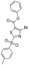 Phenyl4-bromo-2-(4-methylphenylsulfonyl)thiazole-5-carboxylate 结构式