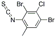 3-Chloro-2,4-dibromo-6-methylphenylisothiocyanate 结构式