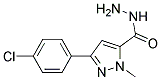 3-(4Chlorophenyl)-1-methyl-1H-pyrazole5-carboxylicacidhydrazide 结构式