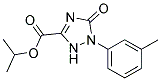 ISOPROPYL 2,5-DIHYDRO-1-(3-METHYLPHENYL)-5-OXO-1H-1,2,4-TRIAZOLE-3-CARBOXYLATE 结构式