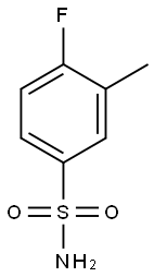 4-Fluoro-3-methylbenzenesulfonamide 结构式