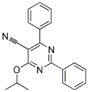 4-Isopropoxy-2.6-diphenyl-5-pyriaidinecarbonitrile 结构式