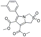 Dimethyl 5-(3-methylphenyl)-2,2-dioxo-2,3-dihydro-1H-2lambda6-pyrrolo[1,2-c][1,3]thiazole-6,7-dicarboxylate 结构式