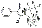 4-Chloro-3-(heptadecafluoro-1-propyl)-5-(phenyl)pyrazole 结构式