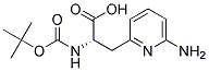 (R) -3-(6-氨基吡啶-2-基)-2-(叔丁氧羰基)氨基)丙酸 结构式