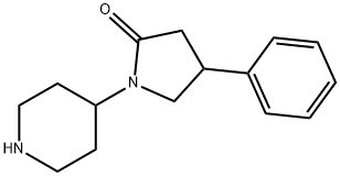 4-苯基-1-(哌啶-4-基)吡咯烷-2-酮 结构式