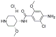 CIS-4-AMINO-5-CHLORO-2-METHOXY-N-(3-METHOXY-PIPERIDIN-4-YL)-BENZAMIDE HYDROCHLORIDE
 结构式