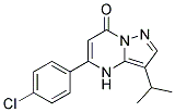5-(4-chlorophenyl)-3-(1-methylethyl)pyrazolo[1,5-a]pyrimidin-7(4H)-one 结构式