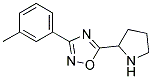 3-(3-methylphenyl)-5-pyrrolidin-2-yl-1,2,4-oxadiazole 结构式